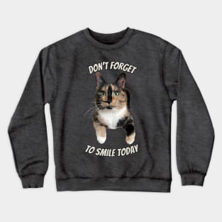 Snickers the smiling cat Crewneck Sweatshirt